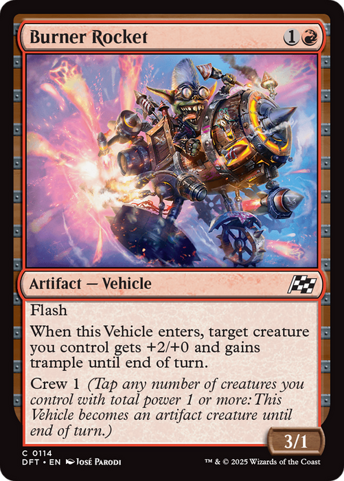 Burner Rocket (DFT-114) - Aetherdrift Foil - for just $0.01! 