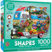 Shapes - Happy Campers 1000 Piece Shaped Jigsaw Puzzle - for just $16.99! 