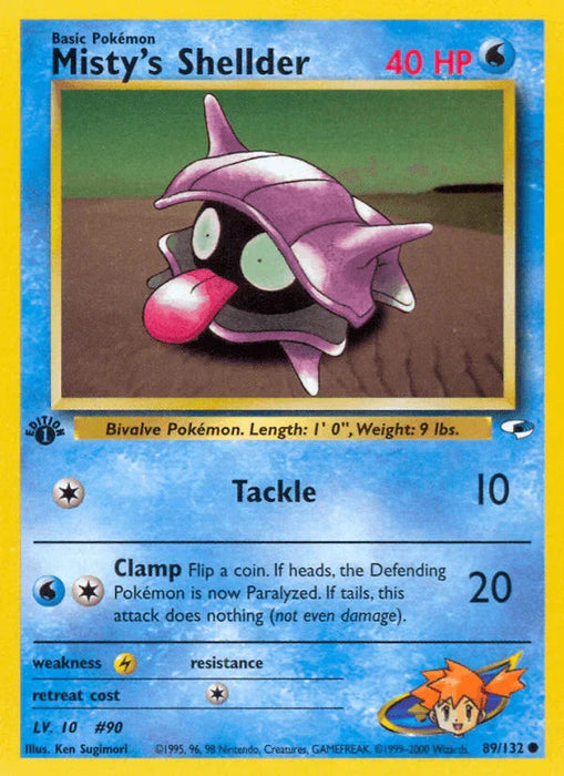 Misty's Shellder (89/132) [Gym Heroes 1st Edition] - for just $0.50! 
