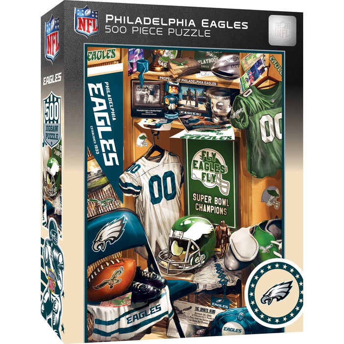 Philadelphia Eagles - Locker Room 500 Piece Jigsaw Puzzle - for just $16.99! 