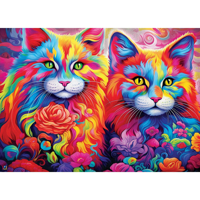 Colorize - Rainbow Whiskers 1000 Piece Jigsaw Puzzle - for just $16.99! 