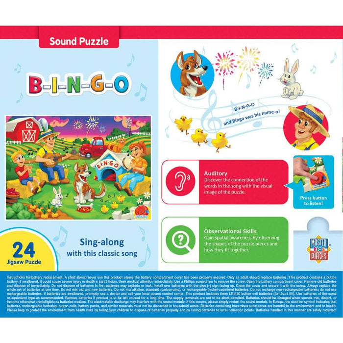 B-I-N-G-O - 24 Piece Sound Jigsaw Puzzle - for just $19.99! 