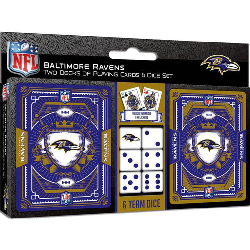 Baltimore Ravens - 2-Pack Playing Cards & Dice Set - for just $19.99! 
