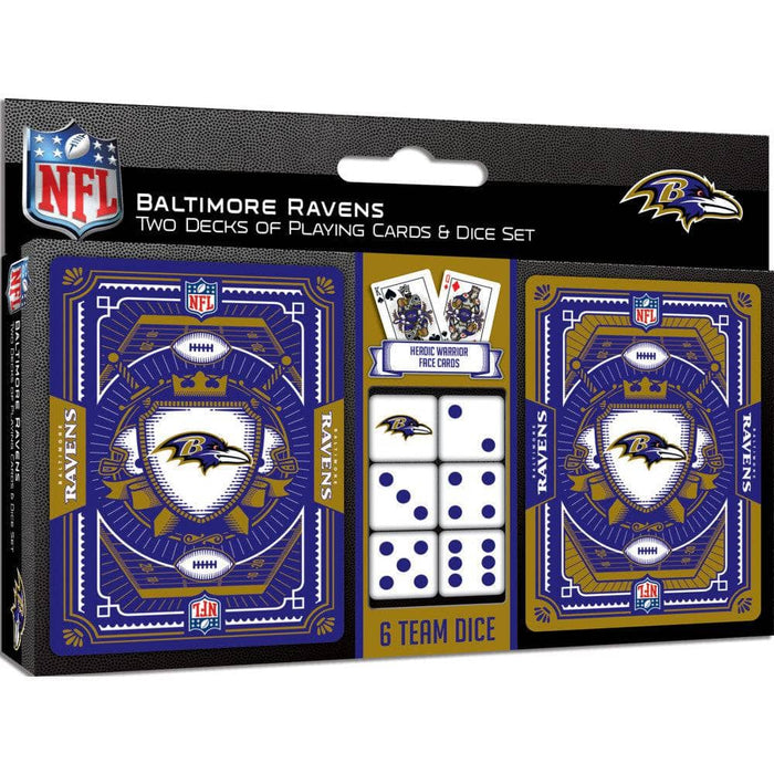 Baltimore Ravens - 2-Pack Playing Cards & Dice Set - for just $19.99! 