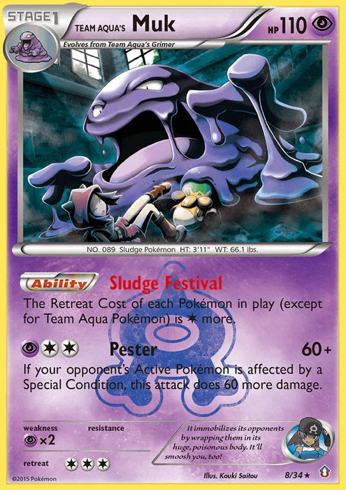 Team Aqua's Muk (8/34) [XY: Double Crisis] - for just $0.95! 