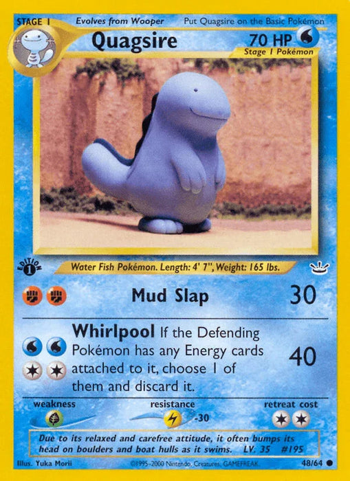 Quagsire (48/64) [Neo Revelation 1st Edition] - for just $0.65! 