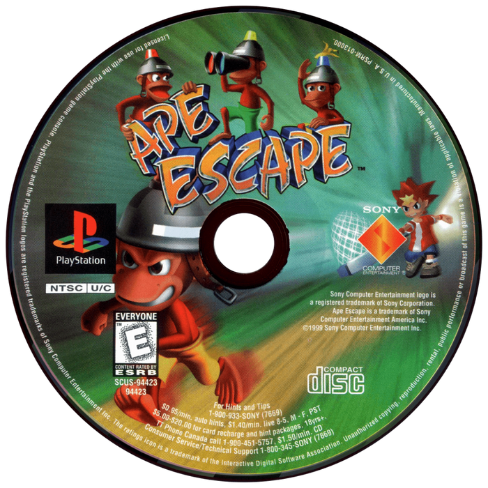 Ape Escape [Greatest Hits] – PlayStation 1 (PS1) - for just $28.99! 