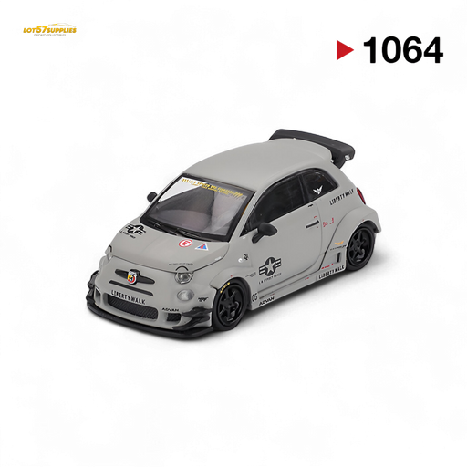 Mini-GT Abarth 595 LB-WORKS x Abas Works Grey 1:64 - for just $18.99! 
