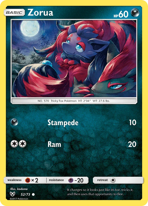 Zorua (52/73) [Sun & Moon: Shining Legends] - for just $0.20! 