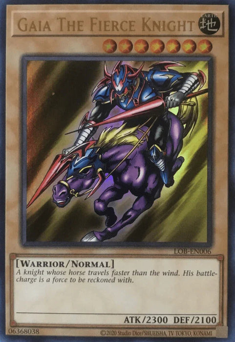 Gaia The Fierce Knight (25th Anniversary) [LOB-EN006] Ultra Rare - for just $5.70! 