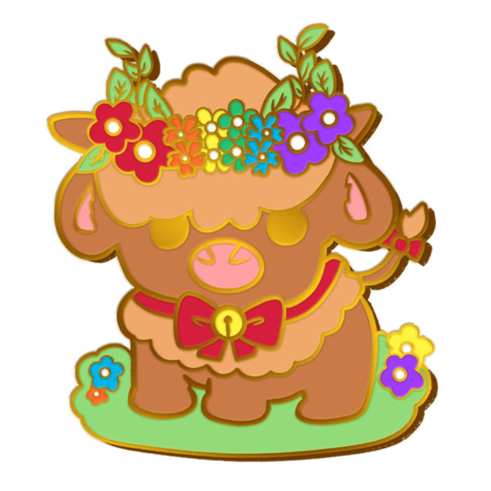 Pride Cow: Rainbow LGBTQIA+ Enamel Pin - for just $12! 