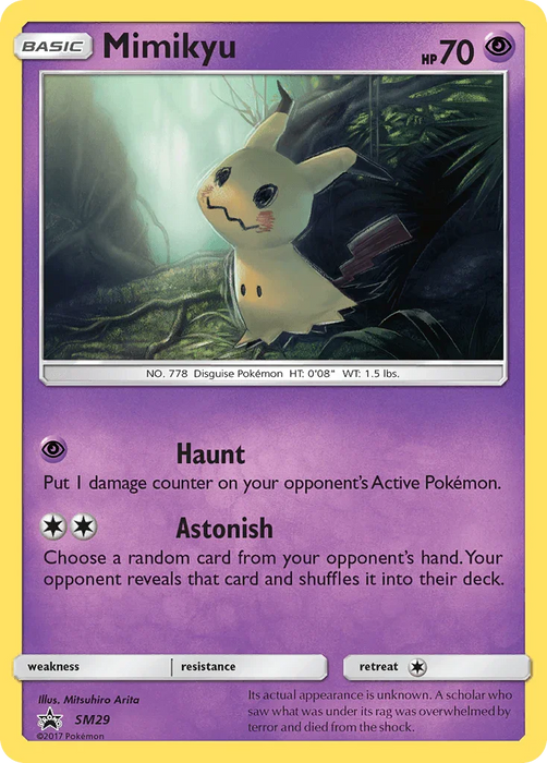 Mimikyu (SM29) [Sun & Moon: Black Star Promos] - for just $8.10! 