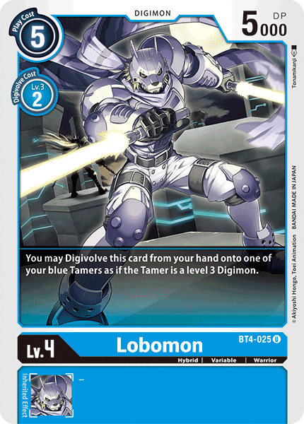 Lobomon [BT4-025] [Great Legend] - Just $0.09! Shop now at Retro Gaming of Denver