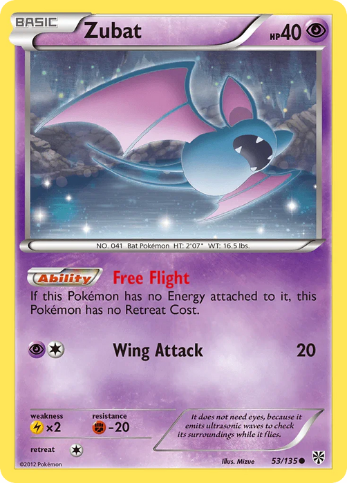 Zubat (53/135) [Black & White: Plasma Storm] - for just $0.20! 