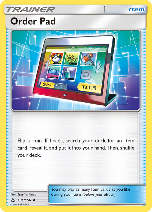 Order Pad (131/156) [Sun & Moon: Ultra Prism] - Just $0.10! Shop now at Retro Gaming of Denver