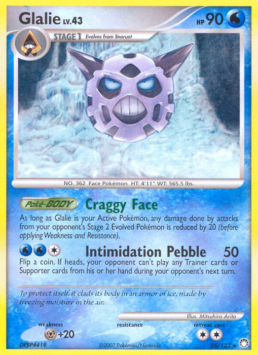 Glalie (25/123) [Diamond & Pearl: Mysterious Treasures] - Just $0.20! Shop now at Retro Gaming of Denver