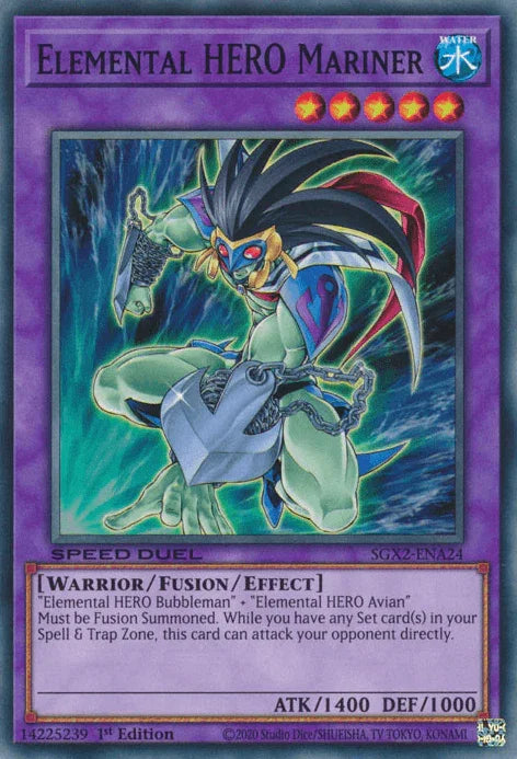 Elemental HERO Mariner [SGX2-ENA24] Common - for just $0.10! 