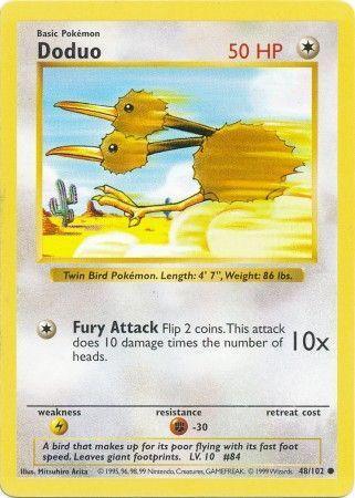 Doduo (48/102) [Base Set Shadowless Unlimited] - for just $0.90! 