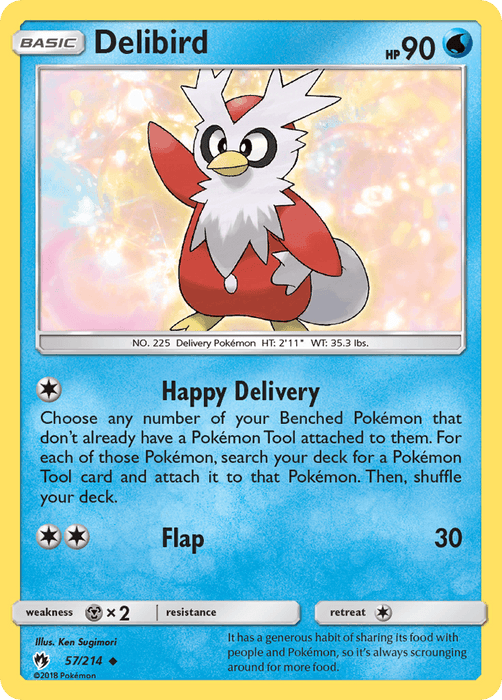 Delibird (57/214) [Sun & Moon: Lost Thunder] - for just $0.10! 