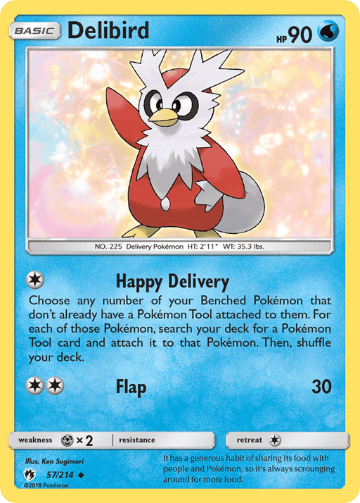 Delibird (57/214) [Sun & Moon: Lost Thunder] - for just $0.10! 