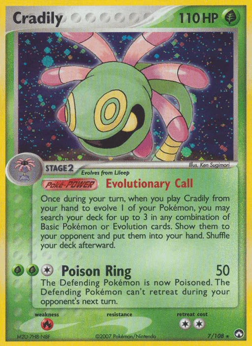 Cradily (7/108) [EX: Power Keepers] - for just $3.85! 