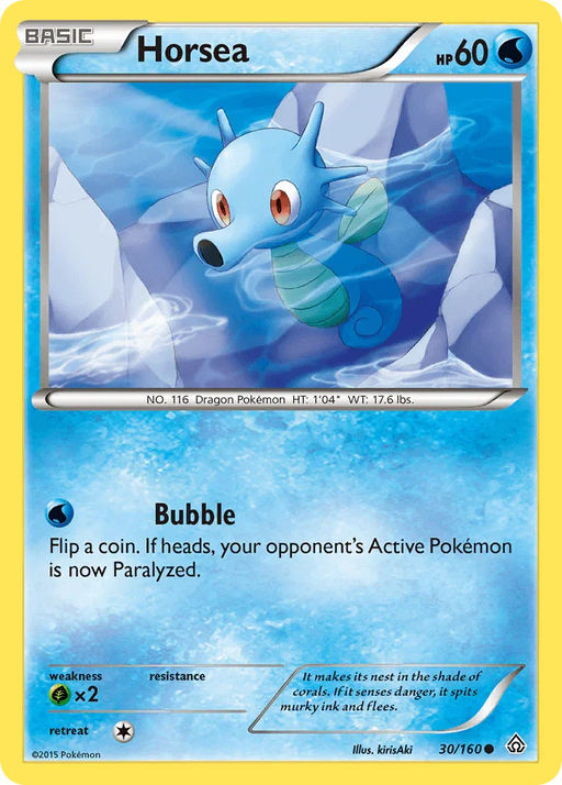 Horsea (30/160) [XY: Primal Clash] - for just $0.10! 