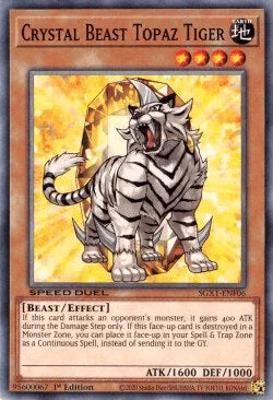Crystal Beast Topaz Tiger [SGX1-ENF06] Common - for just $0.10! 