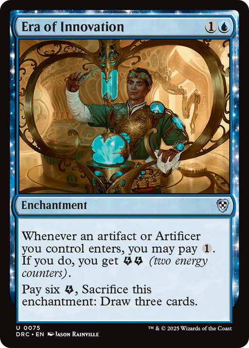 Era of Innovation (DRC-075) - Commander: Aetherdrift: (enchantment) - for just $0.06! 