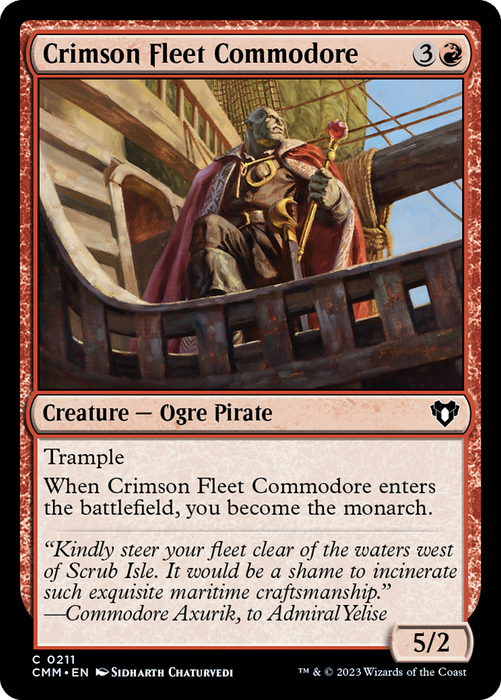 Crimson Fleet Commodore (CMM-211) - Commander Masters - for just $0.07! 