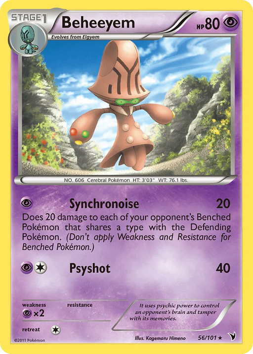 Beheeyem (56/101) [Black & White: Noble Victories] - for just $1.25! 