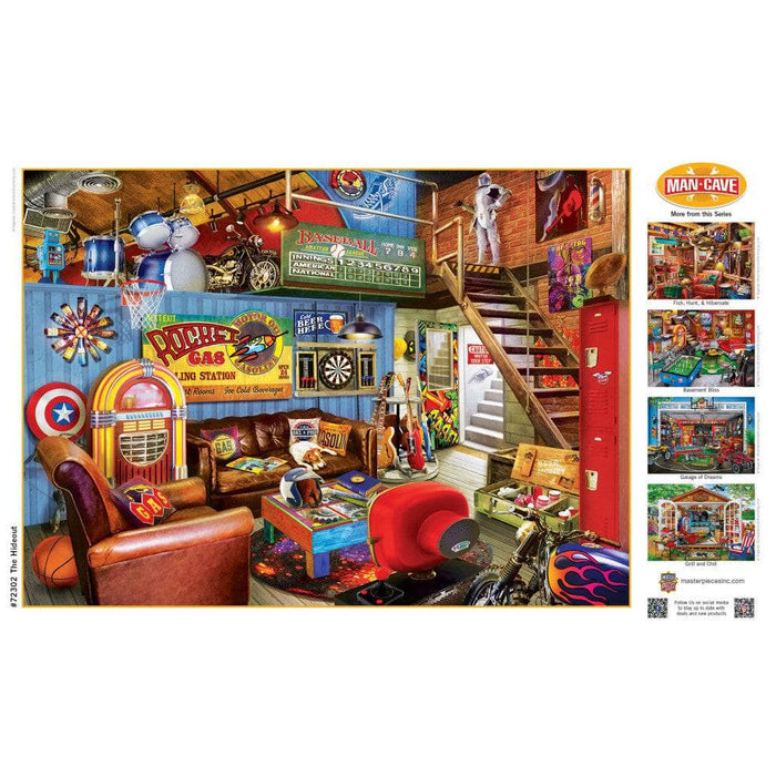 Man Cave - The Hideout 1000 Piece Jigsaw Puzzle - for just $16.99! 