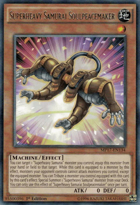 Superheavy Samurai Soulpeacemaker [MP17-EN134] Rare - for just $0.50! 