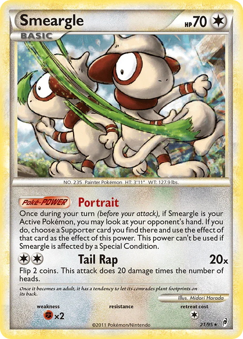 Smeargle (21/95) [HeartGold & SoulSilver: Call of Legends] - for just $2.40! 
