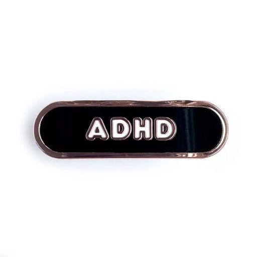 Pride Pals Accessibility Enamel Pin - ADHD (Black) - for just $10! 