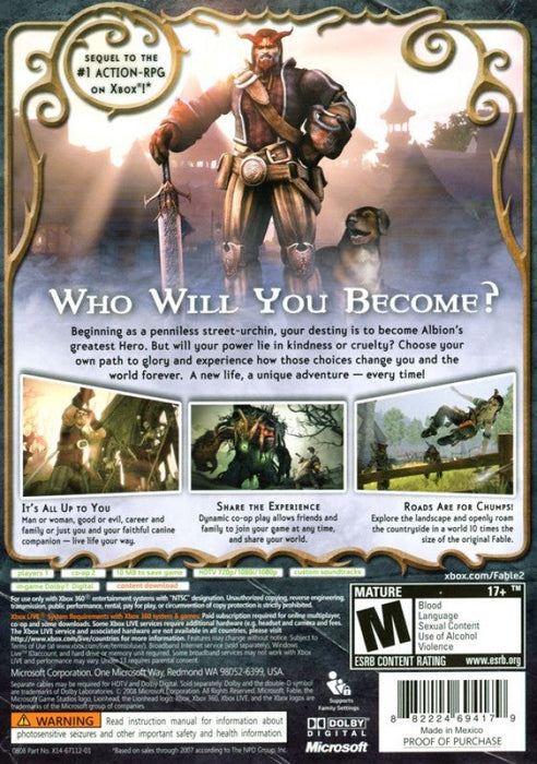 Fable II – Xbox 360 (X360) - for just $10.99! 
