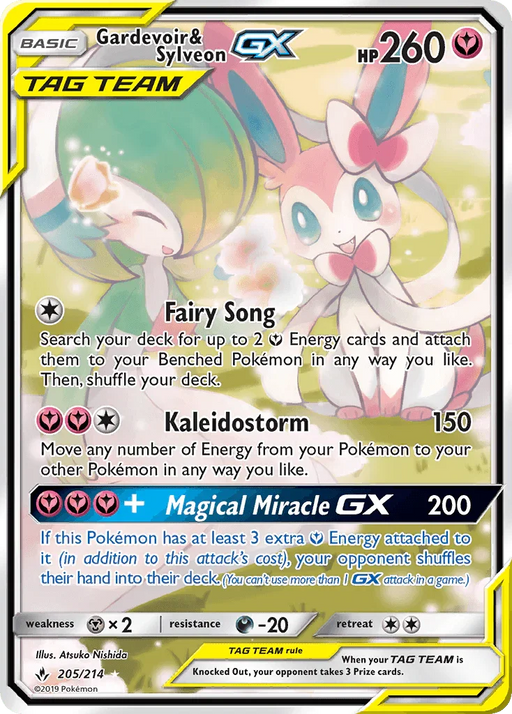 Gardevoir & Sylveon GX (205/214) [Sun & Moon: Unbroken Bonds] - for just $252.05! 