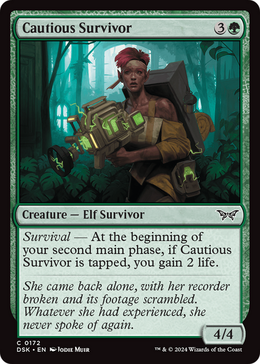 Cautious Survivor (DSK-172) - Duskmourn: House of Horror Foil - for just $0.02! 