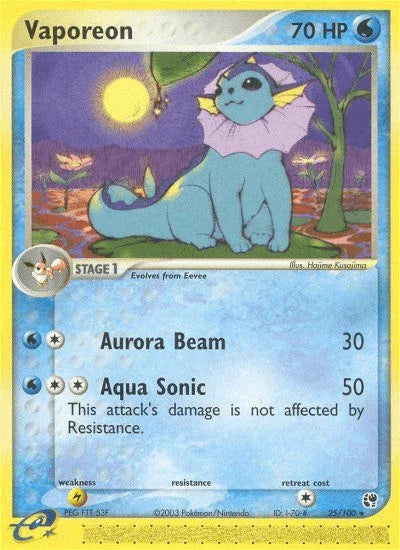 Vaporeon (25/100) [EX: Sandstorm] - for just $7.15! 