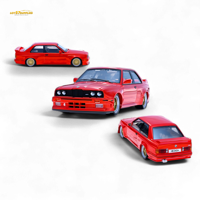 DCM BMW M3 E30 in Red - Gold Wheels 1:64 - for just $31.99! 