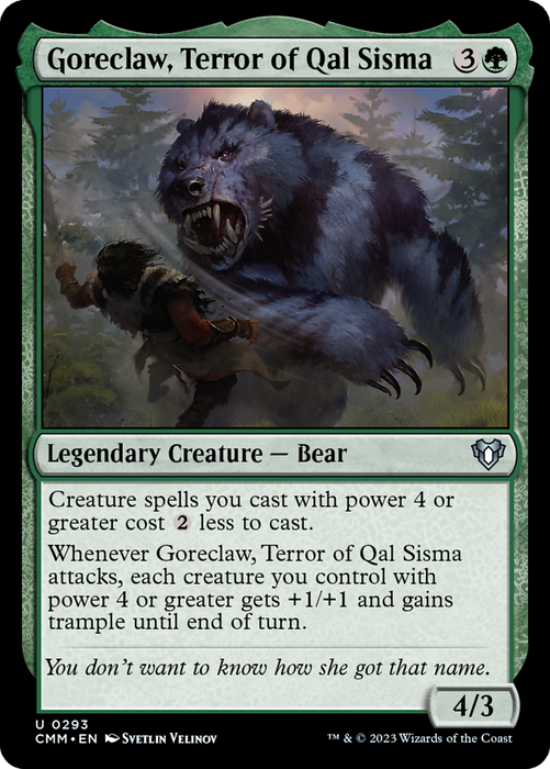 Goreclaw, Terror of Qal Sisma (CMM-293) - Commander Masters - for just $0.26! 