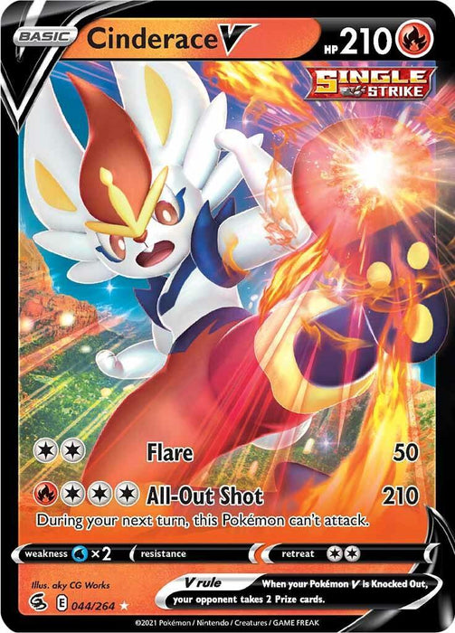 Cinderace V (044/264) [Sword & Shield: Fusion Strike] - for just $0.35! 