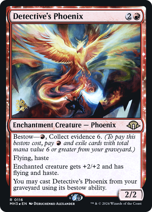 Detective's Phoenix (PRE-116) - Modern Horizons 3 Promos Foil - for just $0.54! 