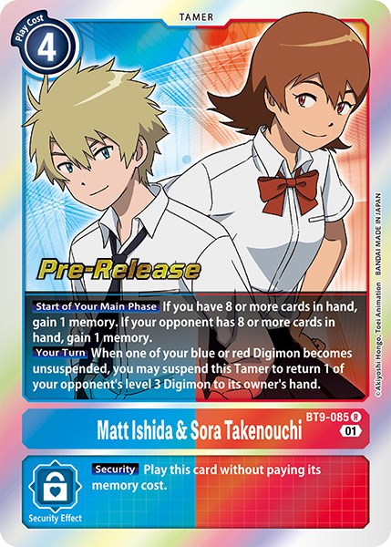 Matt Ishida & Sora Takenouchi [BT9-085] [X Record Pre-Release Promos] - Just $0.90! Shop now at Retro Gaming of Denver