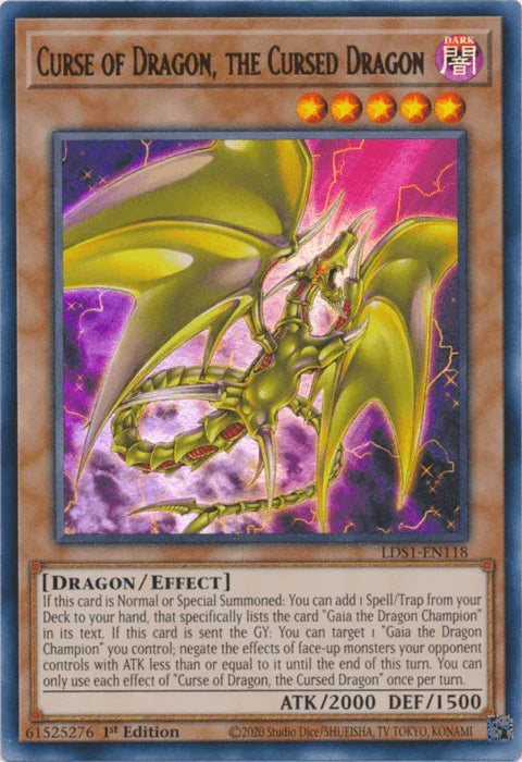 Curse of Dragon, the Cursed Dragon [LDS1-EN118] Ultra Rare - for just $0.15! 