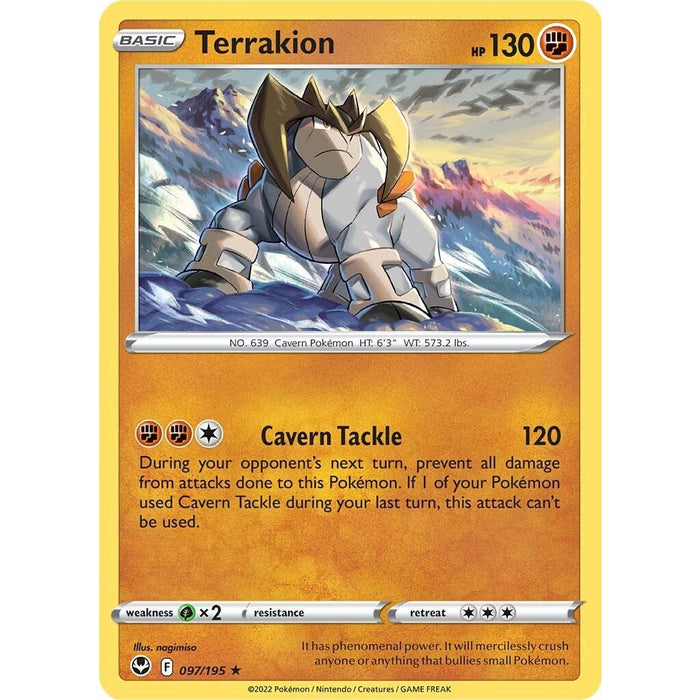 Terrakion (097/195) [Sword & Shield: Silver Tempest] - Just $0.15! Shop now at Retro Gaming of Denver