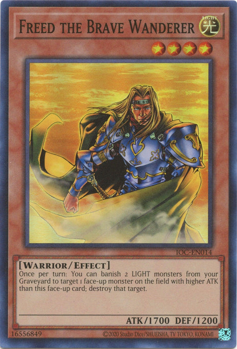 Freed the Brave Wanderer (25th Anniversary) [IOC-EN014] Super Rare - for just $0.75! 
