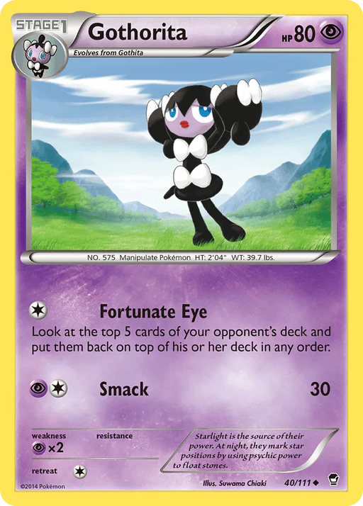 Gothorita (40/111) [XY: Furious Fists] - for just $0.15! 