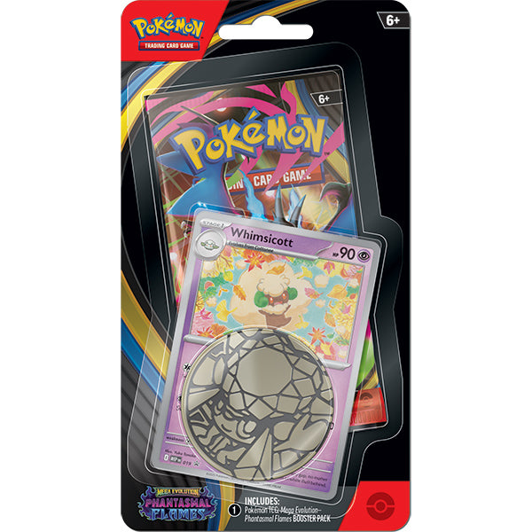 Pokemon: Mega Evolution - Phantasmal Flames Checkline Booster Pack - Whimsicott - for just $10! 