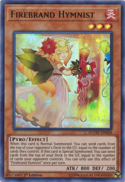 Firebrand Hymnist [DUOV-EN028] Ultra Rare - for just $0.10! 