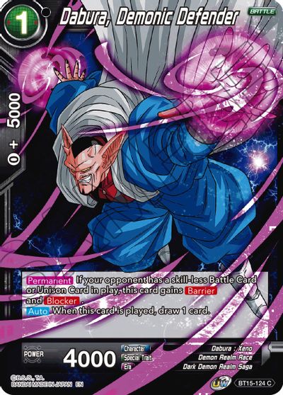 Dabura, Demonic Defender (BT15-124) [Saiyan Showdown] - for just $0.10! 